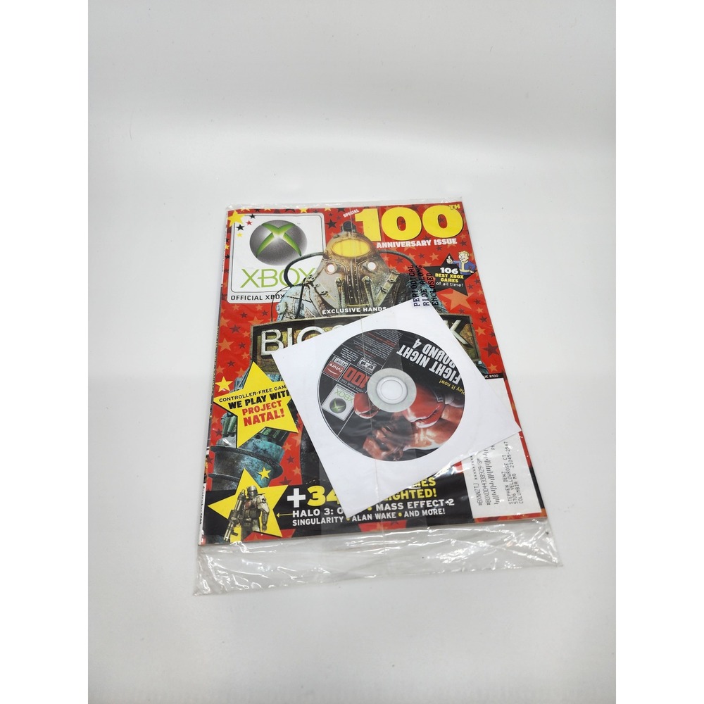 Official Xbox Magazine Issue 100 BioShock 2 Cover Nov 2009 with Demo Disc